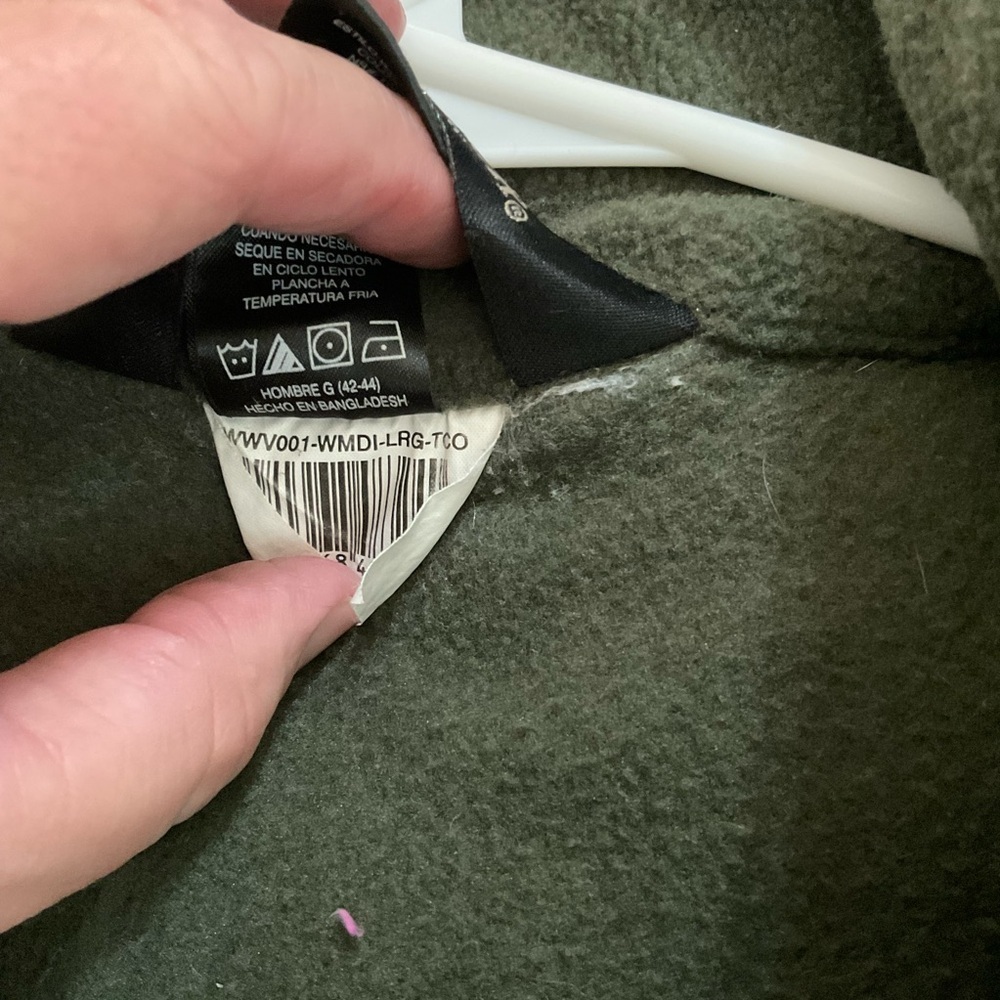 Winchester Fleece Vest Olive Green Large Mens Outdoor Hunting Shooting - Picture 7 of 7